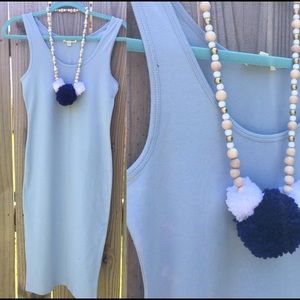 Midi Light Blue Dress
